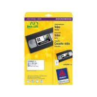 Avery Video Labels White Stick+Lift 78,7 x 46,6mm (25) (L4742REV-25)